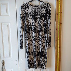 Top Shop Zebra Bodycon Dress- L